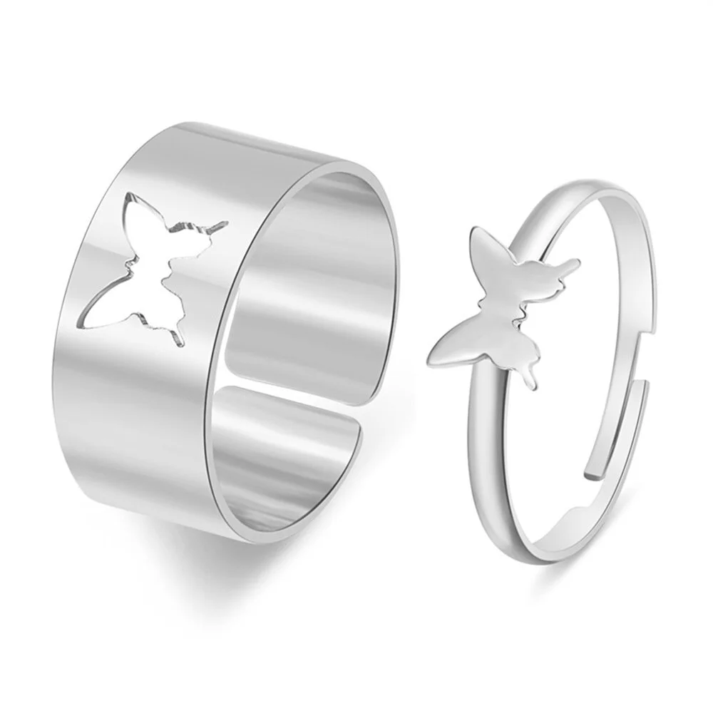 Bague Papillon Couple