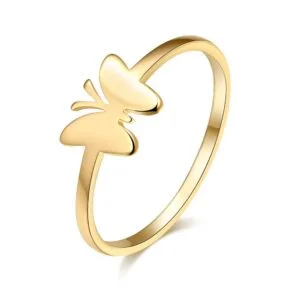 Bague Papillon Rose