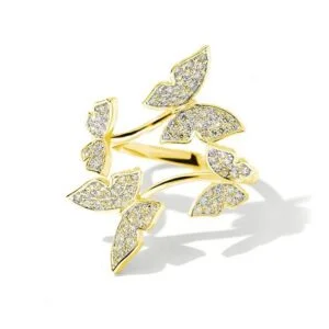 Bague Papillon Orange