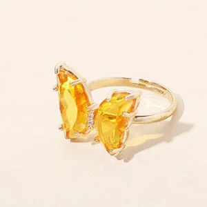 Bague Papillon Orange