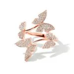 Bague Papillon Rose