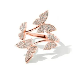 Bague Papillon Rose