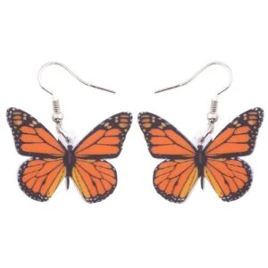 Boucle D&rsquo;Oreille Ambre Papillon