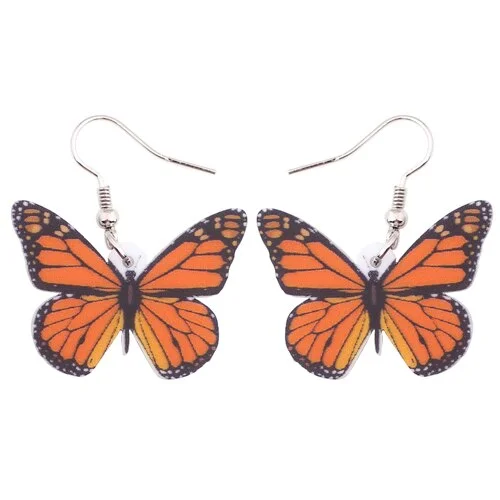 Boucle D&rsquo;Oreille Ambre Papillon