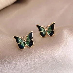 Boucle D&rsquo;Oreille Ambre Papillon