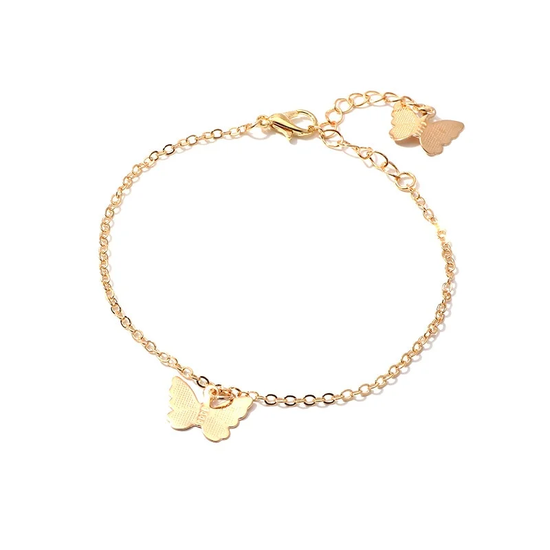 Bracelet Papillon Or Jaune