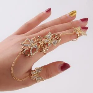 Bague Papillon Or Rose