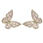 Boucle D’Oreille Papillon Couleur Or